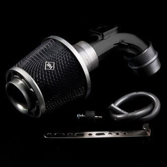 Weapon-R® - Stealth Secret Weapon Aluminum Flat Black Short Ram Air Intake System with Black Filter