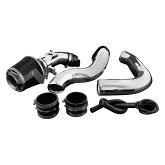 Weapon-R® - Secret Weapon Aluminum Polished Short Ram Air Intake System with Black Filter