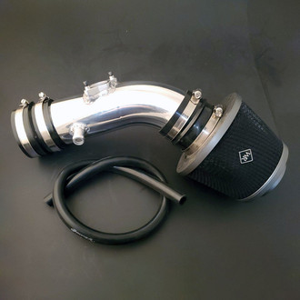 Weapon-R® - Secret Weapon Aluminum Polished Short Ram Air Intake System with Black Filter