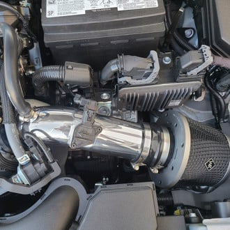 Weapon-R® - Secret Weapon Aluminum Polished Short Ram Air Intake System with Black Filter