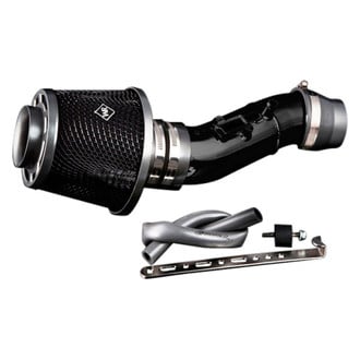 Weapon-R® - Stealth Secret Weapon Aluminum Flat Black Short Ram Air Intake System with Black Filter
