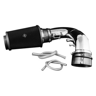 Weapon-R® - Secret Weapon Aluminum Polished Short Ram Air Intake System with Black Filter