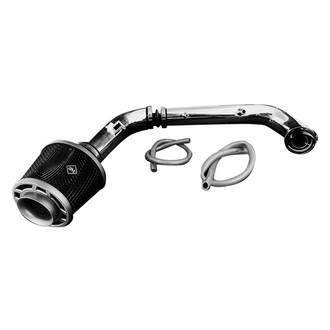 Weapon-R® - Secret Weapon Aluminum Polished Short Ram Air Intake System with Black Filter