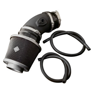 Weapon-R® - Stealth Secret Weapon Aluminum Flat Black Short Ram Air Intake System with Black Filter