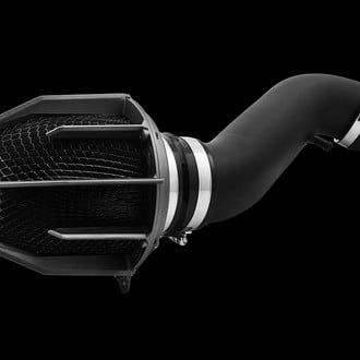 Weapon-R® - Stealth Dragon Aluminum Flat Black Short Ram Air Intake System with Black Filter