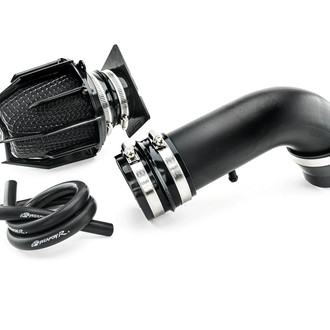 Weapon-R® - Stealth Dragon Aluminum Flat Black Short Ram Air Intake System with Black Filter
