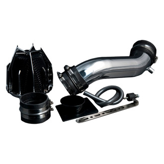 Weapon-R® - Dragon Aluminum Polished Short Ram Air Intake System with Black Filter