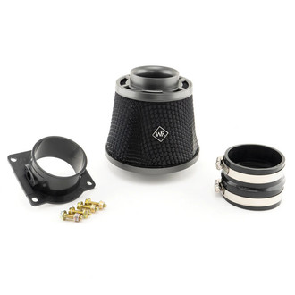 Weapon-R® - Black Air Flow Meter Adapter Kit with Dragon Air Filter