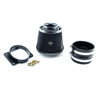 Weapon-R® - Black Air Flow Meter Adapter Kit with Dragon Air Filter