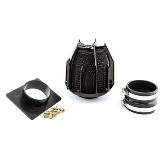 Weapon-R® - Black Air Flow Meter Adapter Kit with Dragon Air Filter