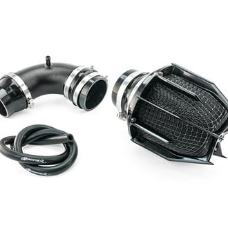 Weapon-R® - Stealth Dragon Aluminum Flat Black Short Ram Air Intake System with Black Filter