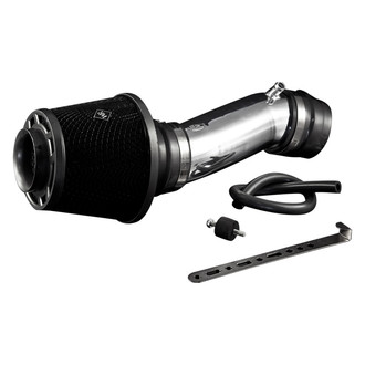 Weapon-R® - Secret Weapon Aluminum Polished Short Ram Air Intake System with Black Filter
