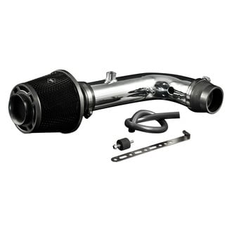 Weapon-R® - Secret Weapon Aluminum Polished Short Ram Air Intake System with Black Filter