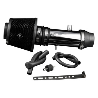 Weapon-R® - Secret Weapon Aluminum Polished Short Ram Air Intake System with Black Filter