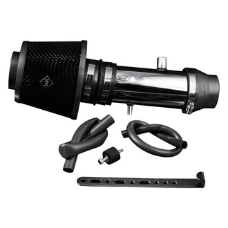 Weapon-R® - Secret Weapon Aluminum Polished Short Ram Air Intake System with Black Filter