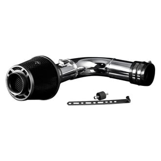 Weapon-R® - Secret Weapon Aluminum Polished Short Ram Air Intake System with Black Filter