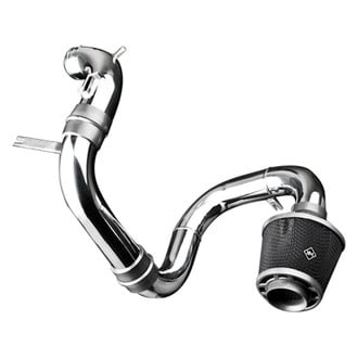 Weapon-R® - Secret Weapon Aluminum Polished Short Ram Air Intake System with Black Filter and Cold Air Extension