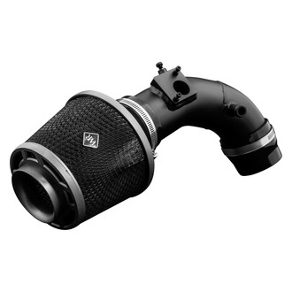 Weapon-R® - Stealth Secret Weapon Aluminum Flat Black Short Ram Air Intake System with Black Filter