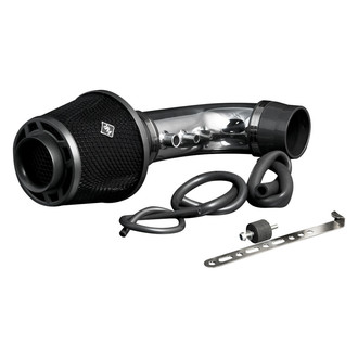 Weapon-R® - Secret Weapon Aluminum Polished Short Ram Air Intake System with Black Filter