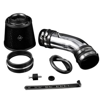 Weapon-R® - Secret Weapon Aluminum Polished Short Ram Air Intake System with Black Filter