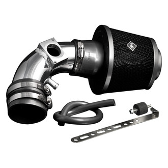 Weapon-R® - Secret Weapon Aluminum Polished Short Ram Air Intake System with Black Filter