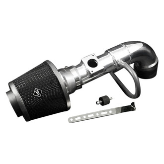 Weapon-R® - Secret Weapon Aluminum Polished Short Ram Air Intake System with Black Filter