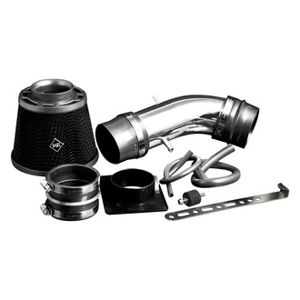 Weapon-R® - Secret Weapon Aluminum Polished Short Ram Air Intake System with Black Filter