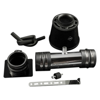 Weapon-R® - Secret Weapon Aluminum Polished Short Ram Air Intake System with Black Filter