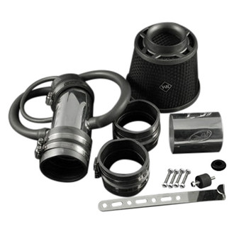 Weapon-R® - Secret Weapon Aluminum Polished Short Ram Air Intake System with Black Filter