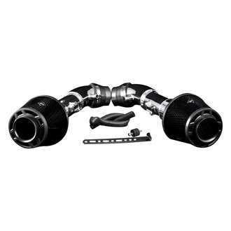 Weapon-R® - Secret Weapon Aluminum Polished Short Ram Air Intake System with Black Filter