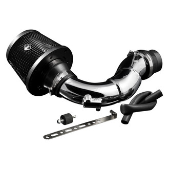 Weapon-R® - Secret Weapon Aluminum Polished Short Ram Air Intake System with Black Filter