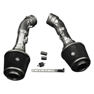Weapon-R® - Secret Weapon Aluminum Polished Short Ram Air Intake System with Black Filter