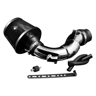 Weapon-R® - Secret Weapon Aluminum Polished Short Ram Air Intake System with Black Filter