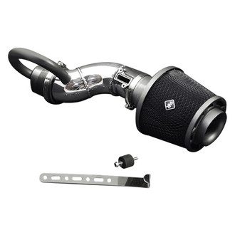Weapon-R® - Secret Weapon Aluminum Polished Short Ram Air Intake System with Black Filter