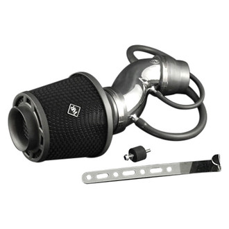 Weapon-R® - Secret Weapon Aluminum Polished Short Ram Air Intake System with Black Filter
