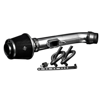 Weapon-R® - Secret Weapon Aluminum Polished Short Ram Air Intake System with Black Filter