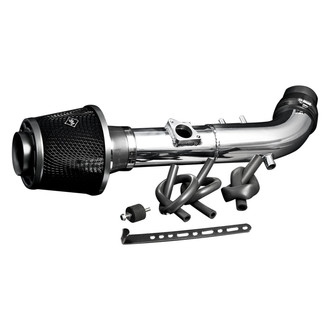 Weapon-R® - Secret Weapon Aluminum Polished Short Ram Air Intake System with Black Filter