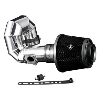 Weapon-R® - Secret Weapon Aluminum Polished Short Ram Air Intake System with Black Filter