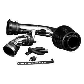 Weapon-R® - Secret Weapon Aluminum Polished Short Ram Air Intake System with Black Filter and Cold Air Extension