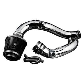 Weapon-R® - Secret Weapon Aluminum Polished Short Ram Air Intake System with Black Filter and Cold Air Extension