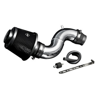Weapon-R® - Secret Weapon Aluminum Polished Short Ram Air Intake System with Black Filter