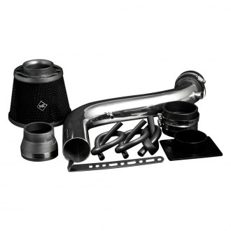 Weapon-R® - Secret Weapon Aluminum Polished Short Ram Air Intake System with Black Filter