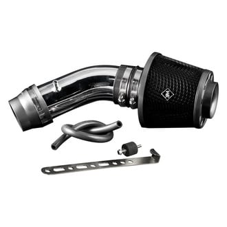Weapon-R® - Secret Weapon Aluminum Polished Short Ram Air Intake System with Black Filter