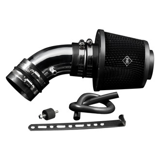 Weapon-R® - Secret Weapon Aluminum Polished Short Ram Air Intake System with Black Filter