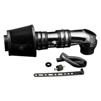 Weapon-R® - Secret Weapon Aluminum Polished Short Ram Air Intake System with Black Filter