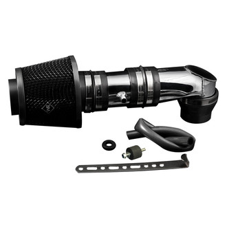 Weapon-R® - Secret Weapon Aluminum Polished Short Ram Air Intake System with Black Filter