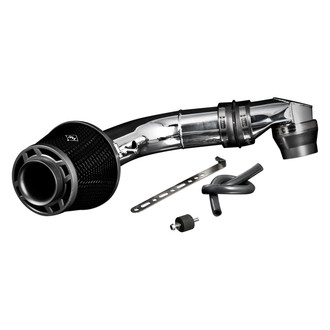 Weapon-R® - Secret Weapon Aluminum Polished Short Ram Air Intake System with Black Filter