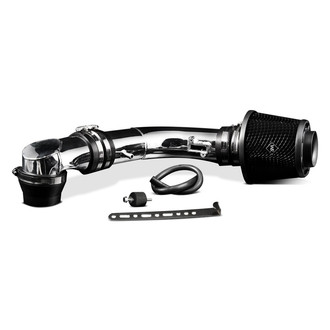 Weapon-R® - Secret Weapon Aluminum Polished Short Ram Air Intake System with Black Filter