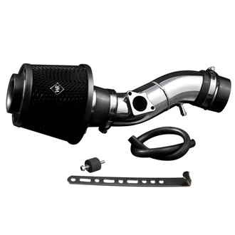Weapon-R® - Secret Weapon Aluminum Polished Short Ram Air Intake System with Black Filter