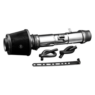 Weapon-R® - Secret Weapon Aluminum Polished Short Ram Air Intake System with Black Filter